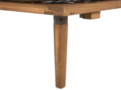 Outlet Beliani Set da giardino con tavolo 2 posti FRASCATI Modulare Legno di acacia certificato Grigio chiaro Marrone Grigio