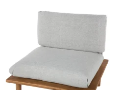 Outlet Beliani Set da giardino con tavolo 2 posti FRASCATI Modulare Legno di acacia certificato Grigio chiaro Marrone Grigio