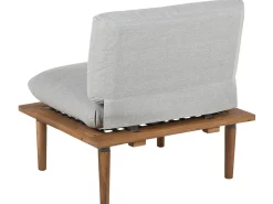 Outlet Beliani Set da giardino con tavolo 2 posti FRASCATI Modulare Legno di acacia certificato Grigio chiaro Marrone Grigio
