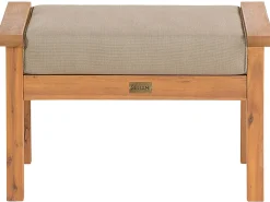 Outlet Beliani Set da giardino con tavolo 4 posti MANILA Legno di acacia certificato Marrone chiaro Grigio Marrone