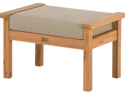 Outlet Beliani Set da giardino con tavolo 4 posti MANILA Legno di acacia certificato Marrone chiaro Grigio Marrone