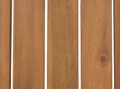 Outlet Beliani Set da giardino con tavolo 4 posti MANILA Legno di acacia certificato Marrone chiaro Grigio Marrone