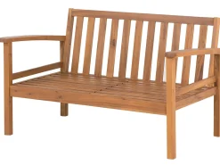 Outlet Beliani Set da giardino con tavolo 4 posti MANILA Legno di acacia certificato Marrone chiaro Grigio Marrone