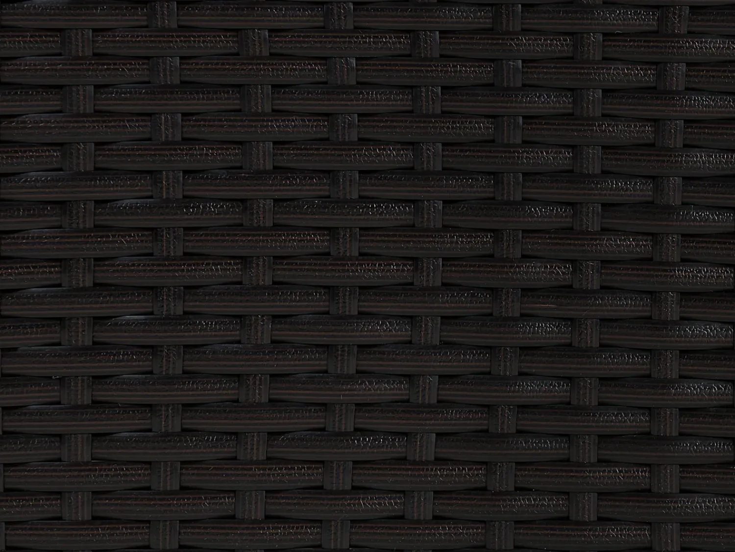 Clearance Beliani Set da giardino con tavolo 8 posti XXL Lato destro Modulare Rattan sintetico (PE) Marrone scuro Bianco Marrone