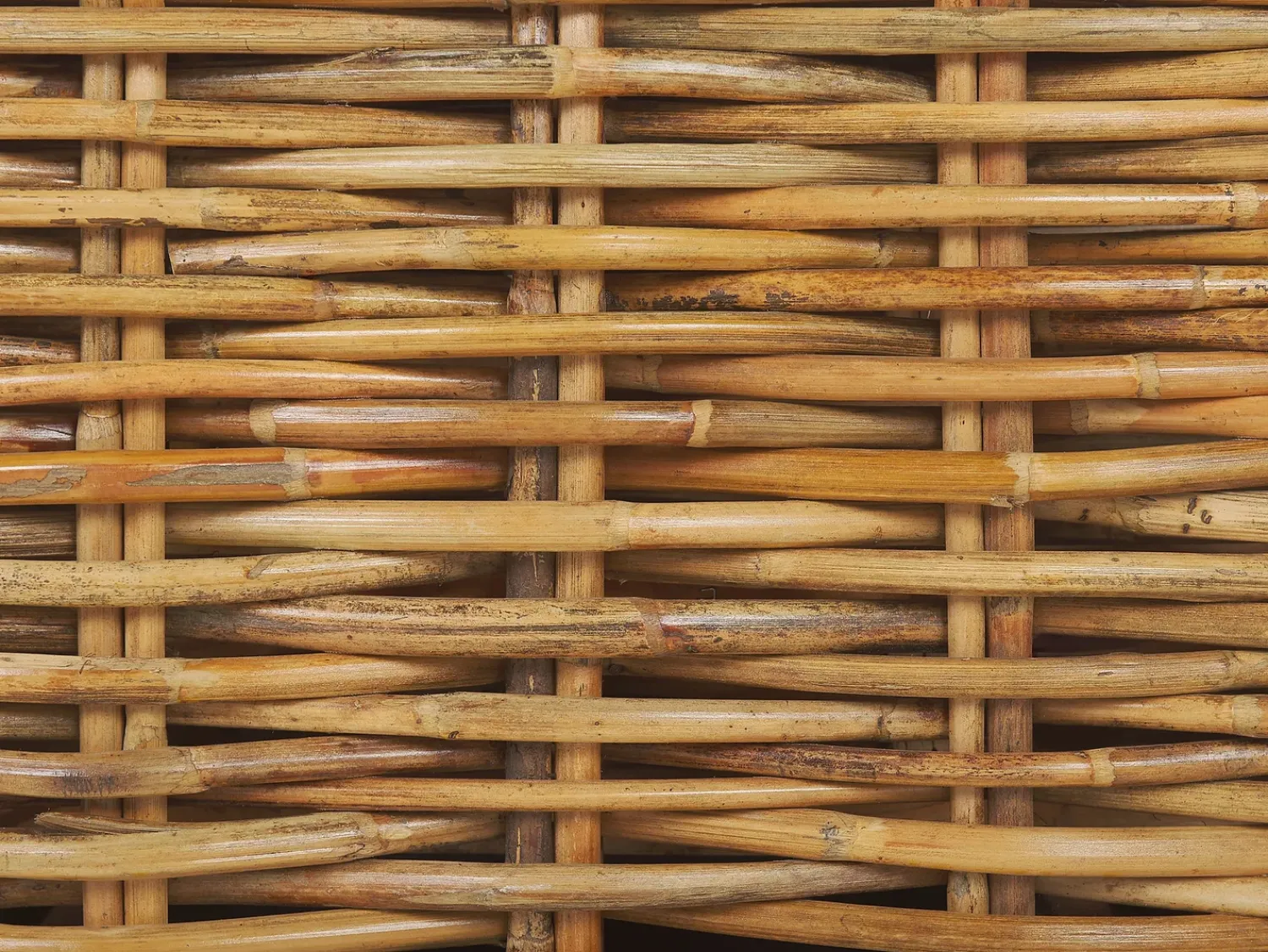 Sale Beliani Set da giardino con tavolo 4 posti VARALLO Modulare Rattan Naturale Bianco Marrone