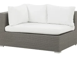 Beliani Set da giardino con tavolo 8 posti MAESTRO Modulare Rattan sintetico (PE) Tortora Bianco Grigio