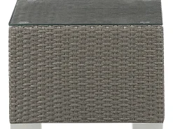 Beliani Set da giardino con tavolo 8 posti MAESTRO Modulare Rattan sintetico (PE) Tortora Bianco Grigio