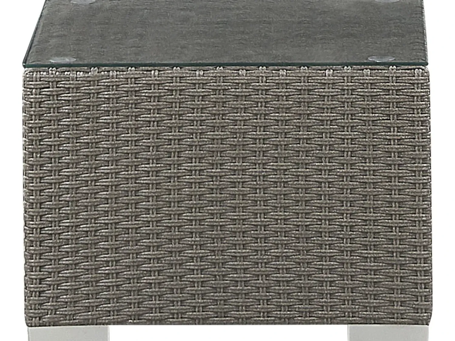 Beliani Set da giardino con tavolo 8 posti MAESTRO Modulare Rattan sintetico (PE) Tortora Bianco Grigio
