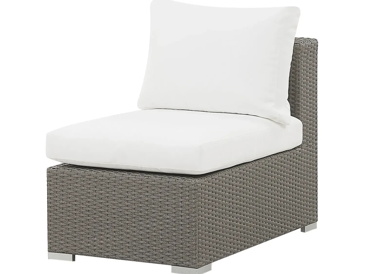 Beliani Set da giardino con tavolo 8 posti MAESTRO Modulare Rattan sintetico (PE) Tortora Bianco Grigio
