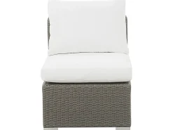 Beliani Set da giardino con tavolo 8 posti MAESTRO Modulare Rattan sintetico (PE) Tortora Bianco Grigio