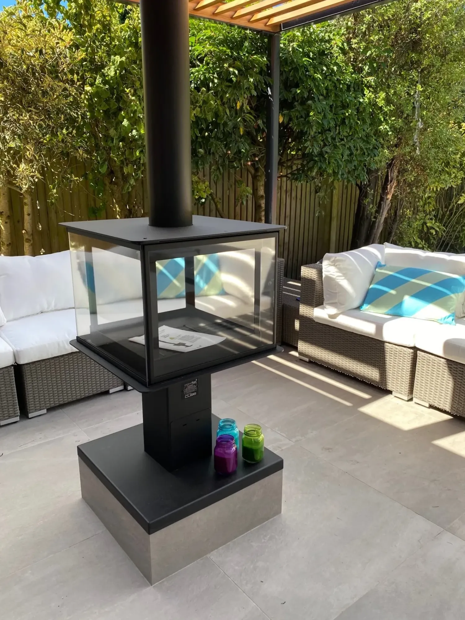 Hot Beliani Set da giardino con tavolo 8 posti MAESTRO Modulare Rattan sintetico (PE) Marrone chiaro Bianco Marrone
