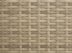 Hot Beliani Set da giardino con tavolo 8 posti MAESTRO Modulare Rattan sintetico (PE) Marrone chiaro Bianco Marrone