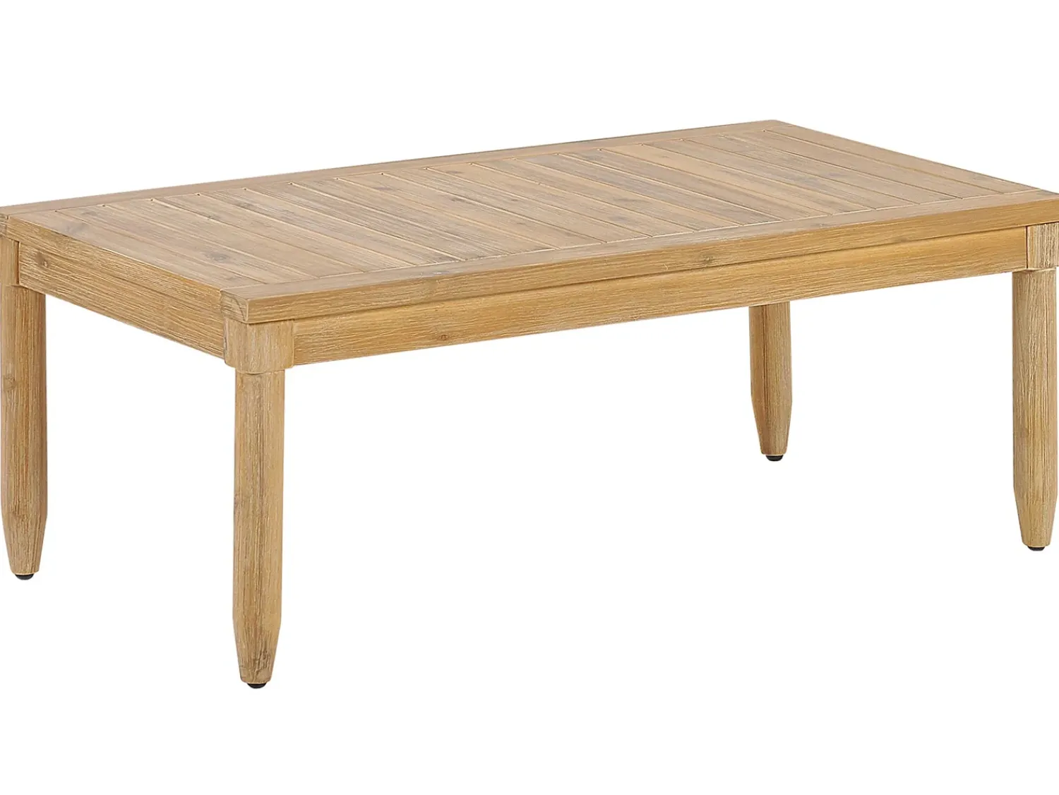 Hot Beliani Set da giardino con tavolo 4 posti CREMONA Legno d'acacia Bianco sporco Bianco Marrone