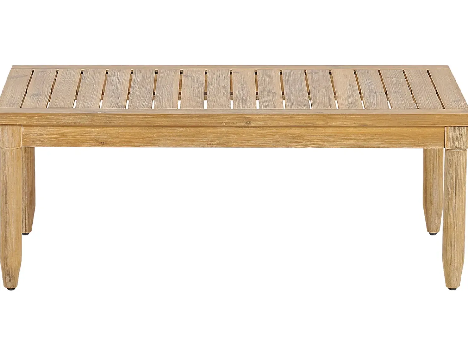 Hot Beliani Set da giardino con tavolo 4 posti CREMONA Legno d'acacia Bianco sporco Bianco Marrone