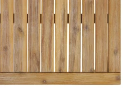 Hot Beliani Set da giardino con tavolo 4 posti CREMONA Legno d'acacia Bianco sporco Bianco Marrone
