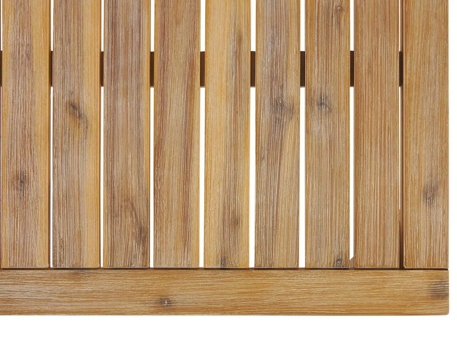 Hot Beliani Set da giardino con tavolo 4 posti CREMONA Legno d'acacia Bianco sporco Bianco Marrone