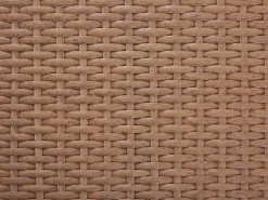 Outlet Beliani Set da giardino con tavolo 4 posti RAVELLO Rattan sintetico (PE) Naturale Beige Marrone Nero