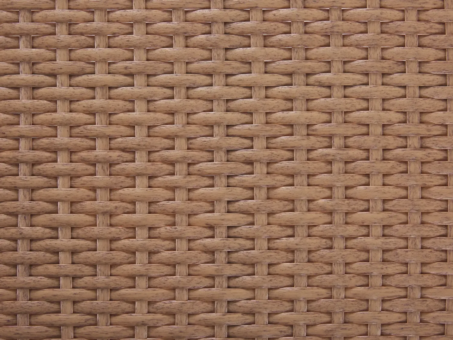 Outlet Beliani Set da giardino con tavolo 4 posti RAVELLO Rattan sintetico (PE) Naturale Beige Marrone Nero