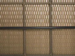 Sale Beliani Set da giardino con tavolo 5 posti BELLUNO Rattan sintetico (PE) Marrone Marrone Argento