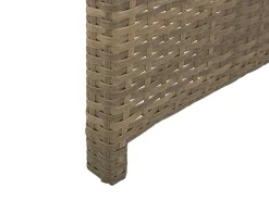 Sale Beliani Set da giardino con tavolo 5 posti BELLUNO Rattan sintetico (PE) Marrone Marrone Argento