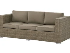 Sale Beliani Set da giardino con tavolo 5 posti BELLUNO Rattan sintetico (PE) Marrone Marrone Argento