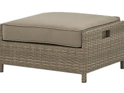 Sale Beliani Set da giardino con tavolo 5 posti BELLUNO Rattan sintetico (PE) Marrone Marrone Argento