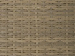 Beliani Set da giardino con tavolo 2 posti NOTO Modulare Rattan sintetico (PE) Marrone chiaro Bianco Marrone