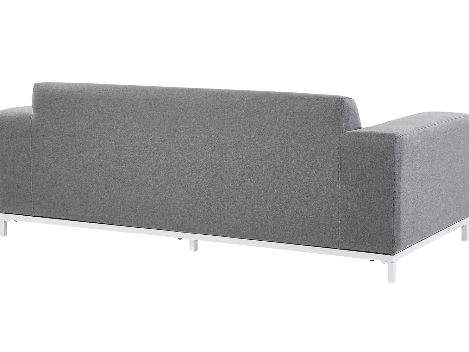 Best Beliani Set da giardino con tavolo 5 posti ROVIGO Grigio Bianco Grigio