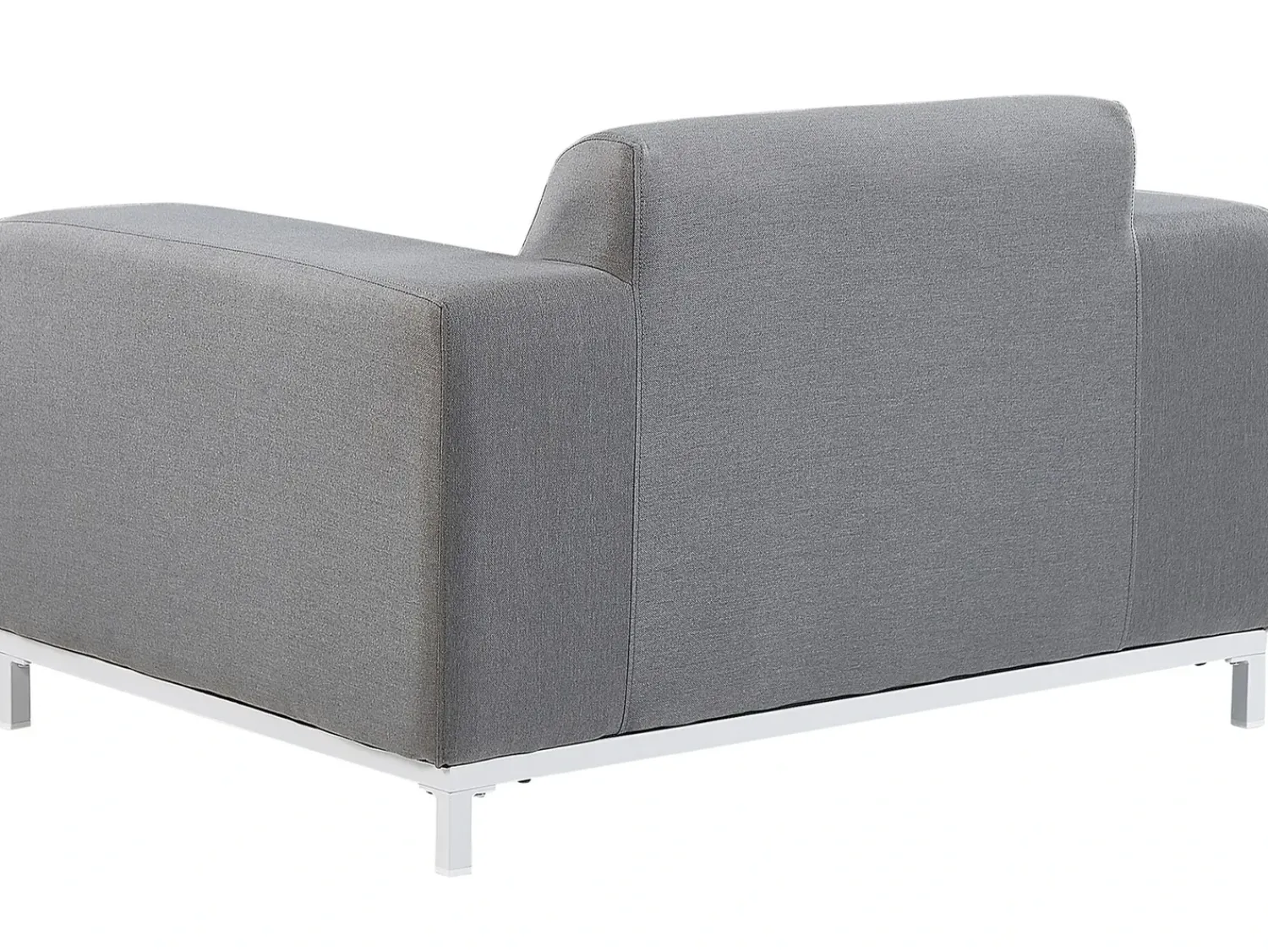 Best Beliani Set da giardino con tavolo 5 posti ROVIGO Grigio Bianco Grigio