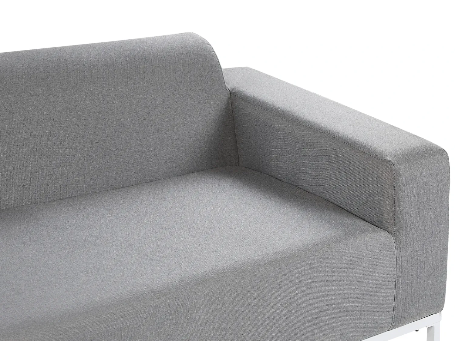 Best Beliani Set da giardino con tavolo 5 posti ROVIGO Grigio Bianco Grigio