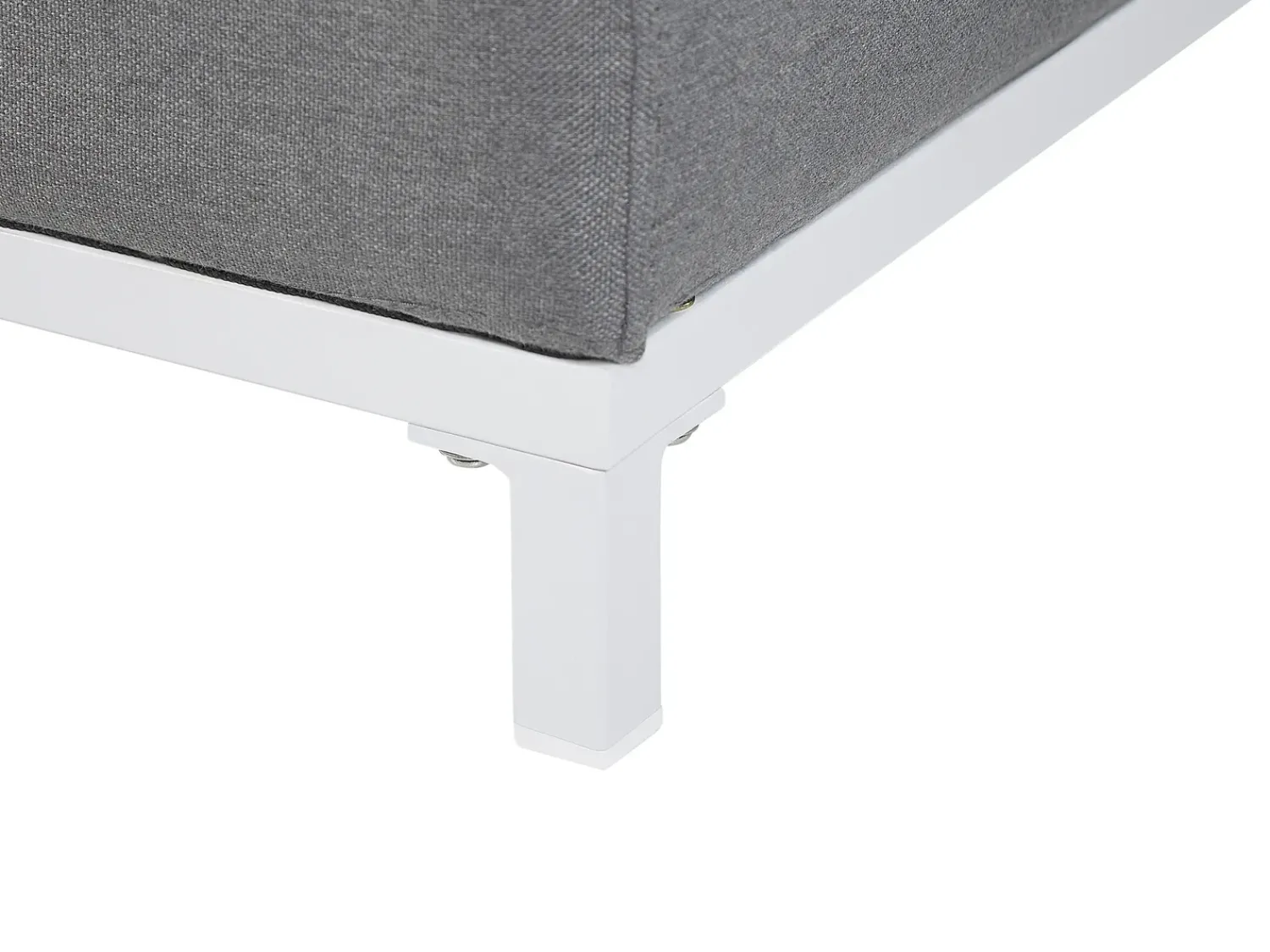 Best Beliani Set da giardino con tavolo 5 posti ROVIGO Grigio Bianco Grigio