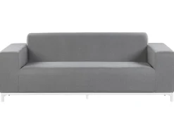 Best Beliani Set da giardino con tavolo 5 posti ROVIGO Grigio Bianco Grigio