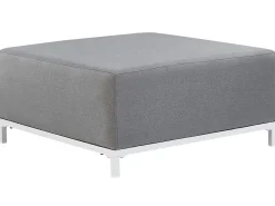 Best Beliani Set da giardino con tavolo 5 posti ROVIGO Grigio Bianco Grigio