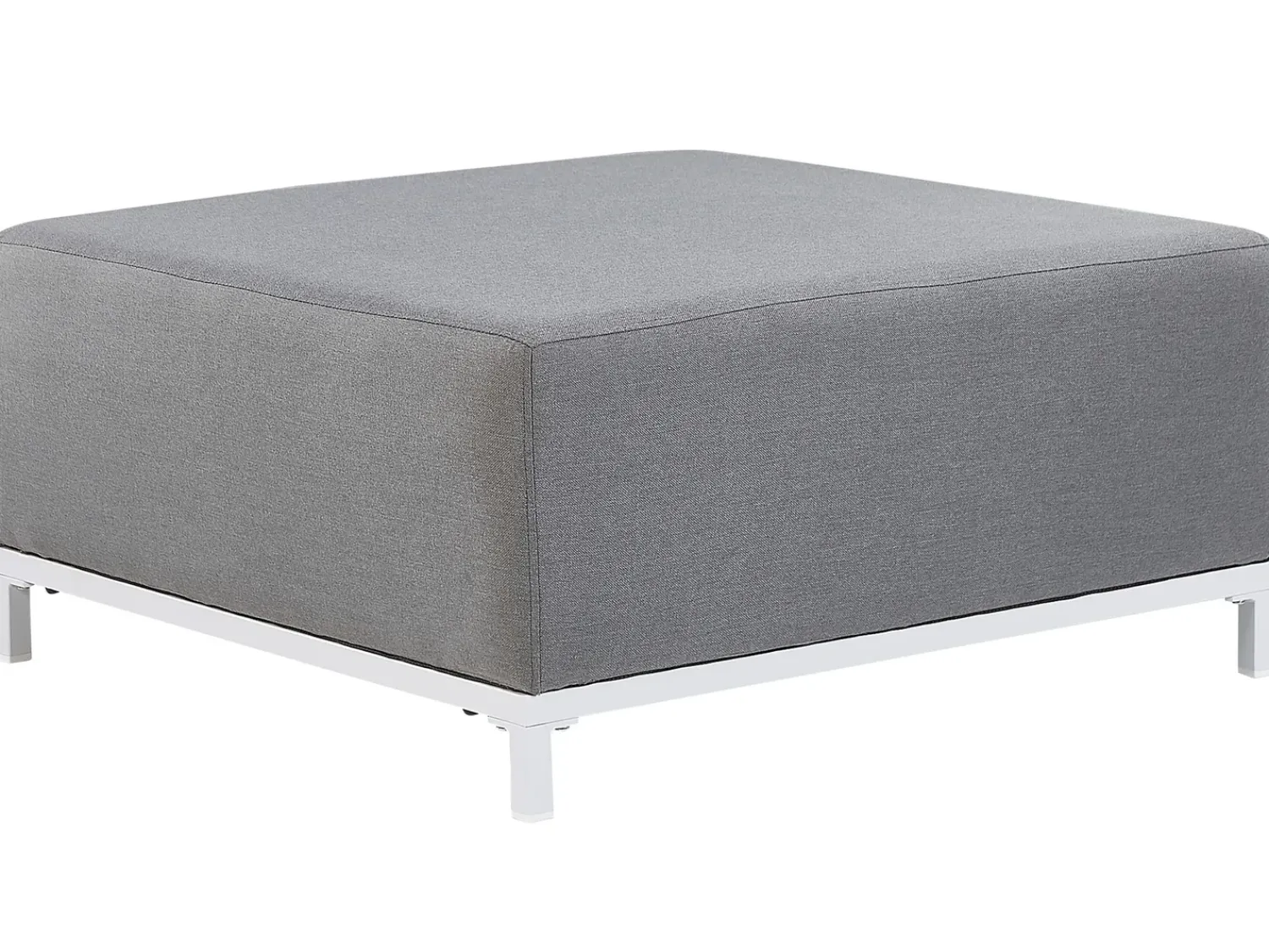 Best Beliani Set da giardino con tavolo 5 posti ROVIGO Grigio Bianco Grigio