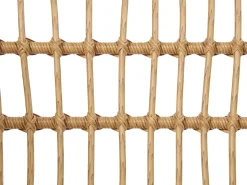 Outlet Beliani Set da giardino con tavolo 4 posti FOBELLO Rattan sintetico (PE) Beige Beige Marrone Naturale Nero