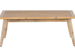 Beliani Set da giardino con tavolo 4 posti MERANO Legno d'acacia Grigio Marrone Grigio Nero