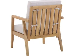 Outlet Beliani Set da giardino con tavolo 4 posti PALLANO Legno d'acacia Tortora Grigio Marrone