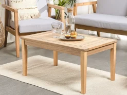 Outlet Beliani Set da giardino con tavolo 4 posti PALLANO Legno d'acacia Tortora Grigio Marrone