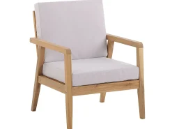 Outlet Beliani Set da giardino con tavolo 4 posti PALLANO Legno d'acacia Tortora Grigio Marrone