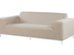 Discount Beliani Set da giardino con tavolo 5 posti ROVIGO Beige Bianco Beige