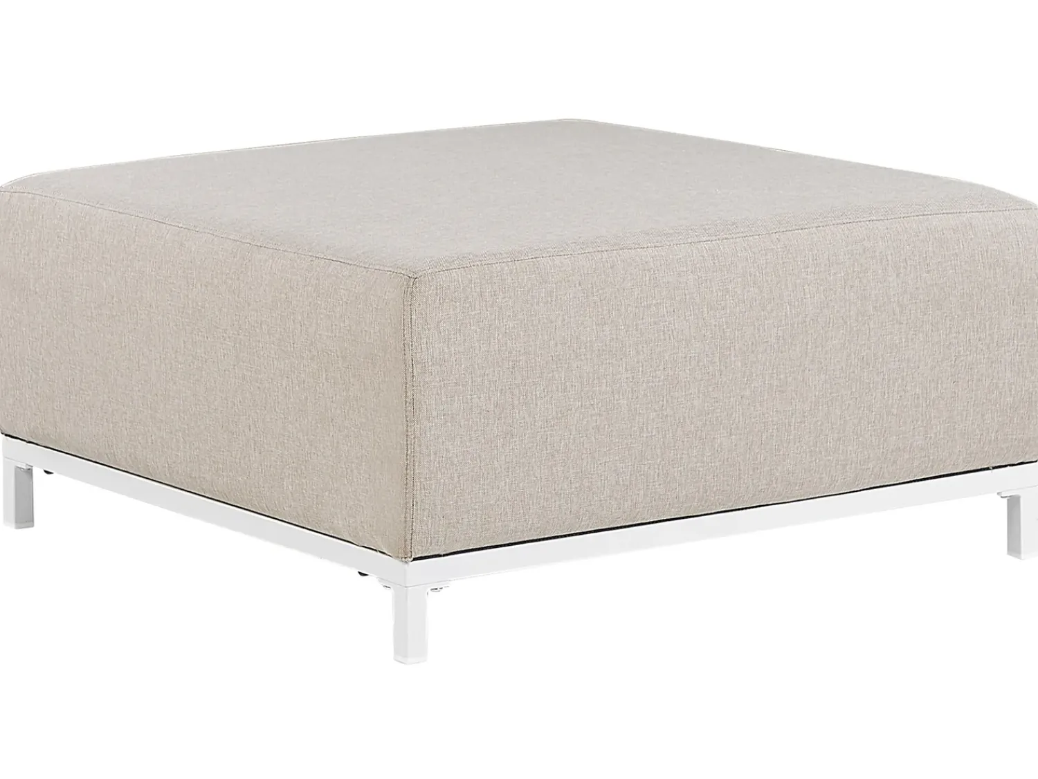 Discount Beliani Set da giardino con tavolo 5 posti ROVIGO Beige Bianco Beige