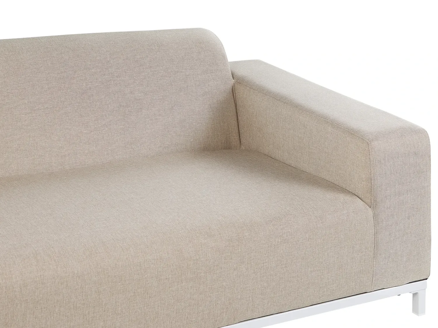 Discount Beliani Set da giardino con tavolo 5 posti ROVIGO Beige Bianco Beige