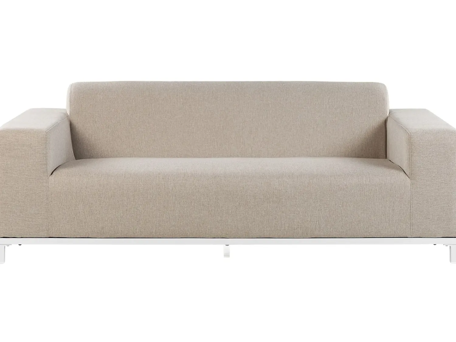 Discount Beliani Set da giardino con tavolo 5 posti ROVIGO Beige Bianco Beige