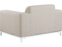 Discount Beliani Set da giardino con tavolo 5 posti ROVIGO Beige Bianco Beige