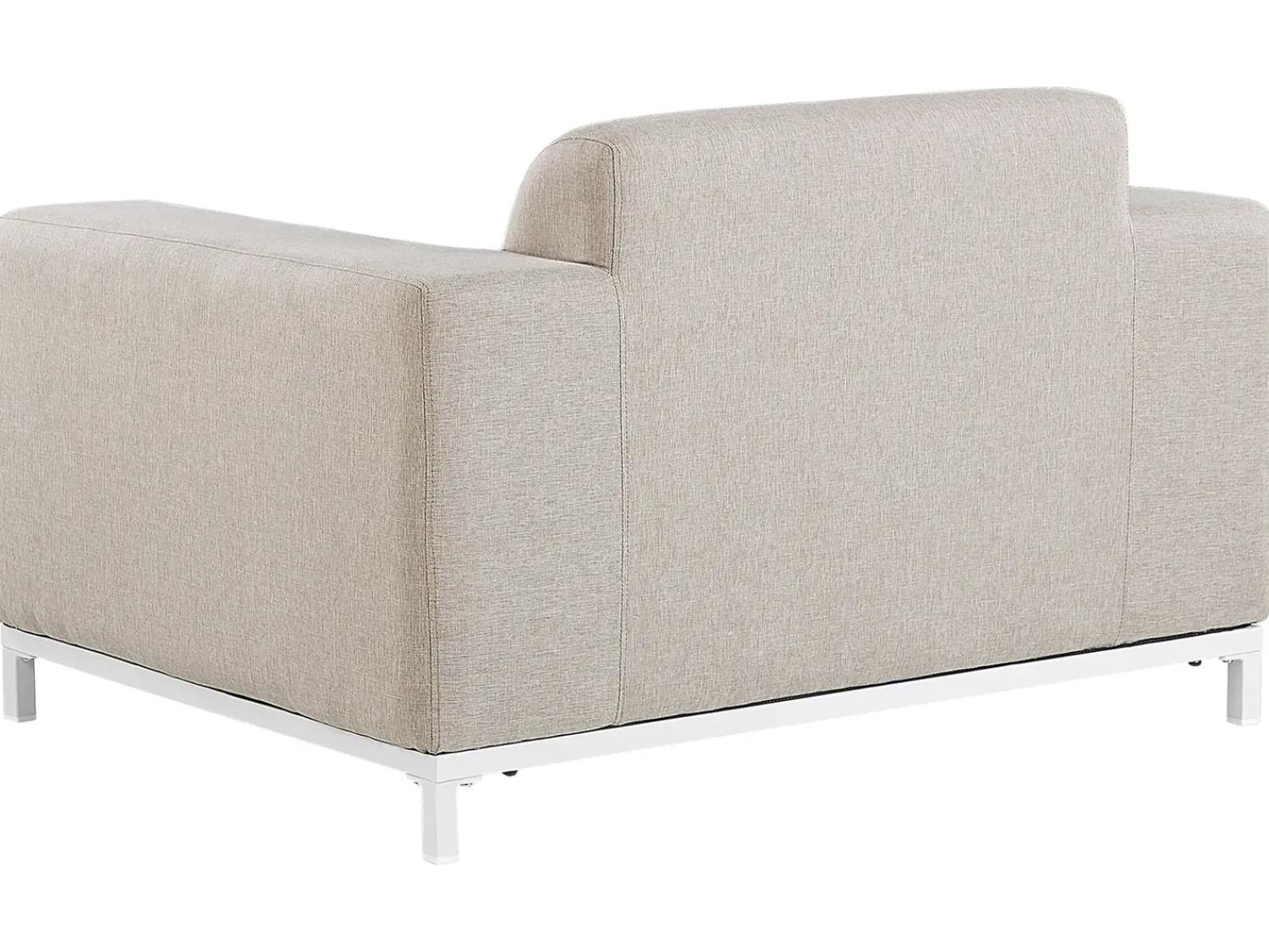 Discount Beliani Set da giardino con tavolo 5 posti ROVIGO Beige Bianco Beige