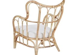 Sale Beliani Set da giardino con tavolo 4 posti BRINDISI Rattan Naturale Beige Marrone