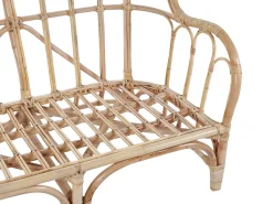 Sale Beliani Set da giardino con tavolo 4 posti BRINDISI Rattan Naturale Beige Marrone