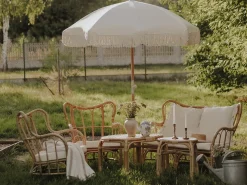 Sale Beliani Set da giardino con tavolo 4 posti BRINDISI Rattan Naturale Beige Marrone