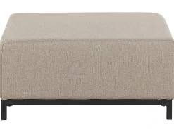 Beliani Set da giardino con tavolo 5 posti ROVIGO Beige Beige Nero