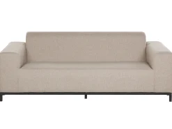 Beliani Set da giardino con tavolo 5 posti ROVIGO Beige Beige Nero